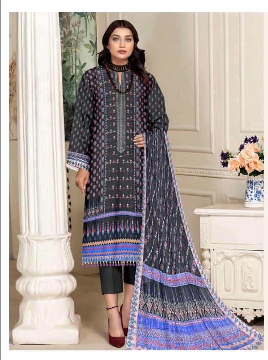 Mirha by JB Embroidered Lawn Unstitched 3Pc Suit RQ-06