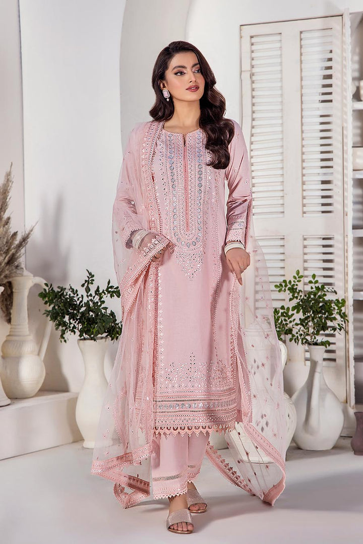 KBC Cotton Suit-Ready To Wear F-133 Pink