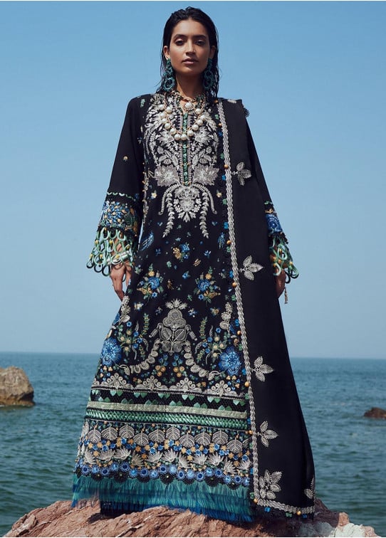 Elan Embroidered Khaddar Suits Unstitched 3 Piece EL23UW EW23-09 Ayanna