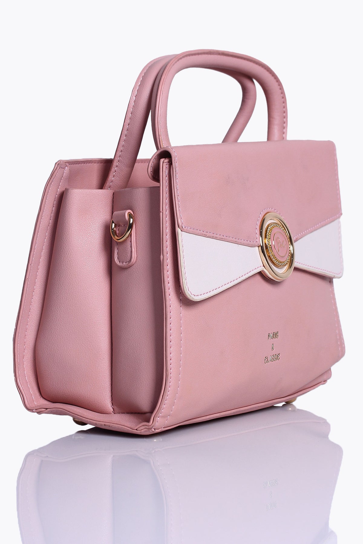 Ladies Casual Hand Bag D-31561 Peach