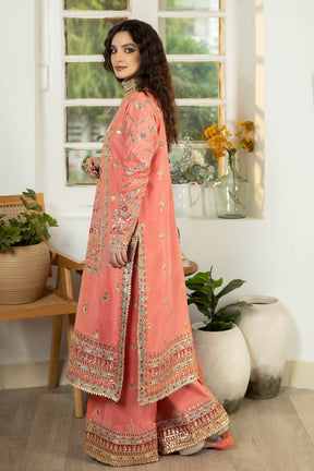 Jahaan Ara By Serene Premium Embroidered Raw Silk Suits Unstitched 3 Piece SRS-01 Mahjabeen