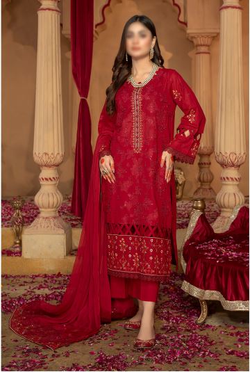 Angan By Fantak Lawn Embroidered Suit 01