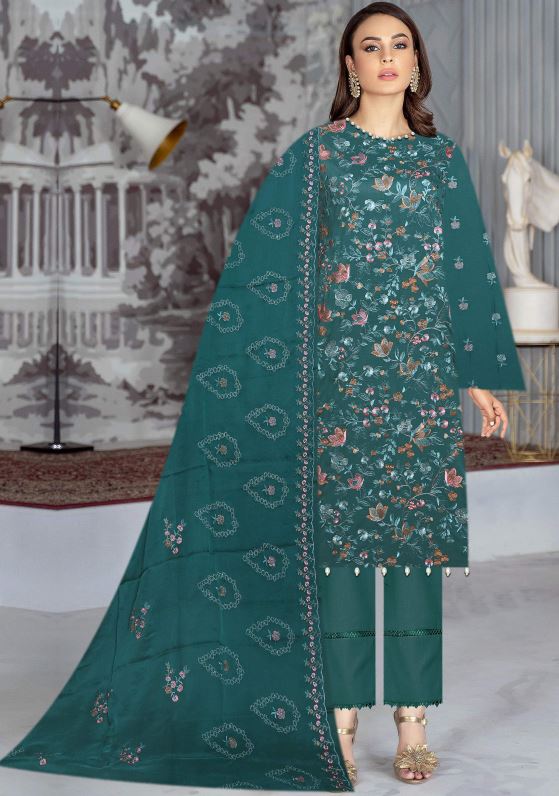 Jan E Adaa Lawn Embroidered Suit 01