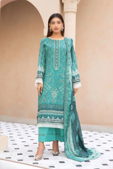 Dastak By Fantak Lawn Embroidered Suit 01
