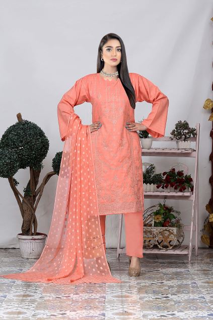 Khoobsurat By Mirha Naz Lawm Embroidered Suit 01 Pink
