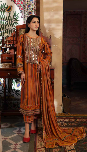Signature By Charizma Hand Work & Embroidered Lawn Suit CS4-01