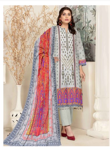 Mirha by JB Embroidered Lawn Unstitched 3Pc Suit RQ-11
