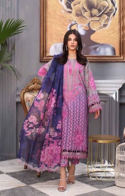 Charizma Lawn Embroidered 3PC Suit CRB4-02