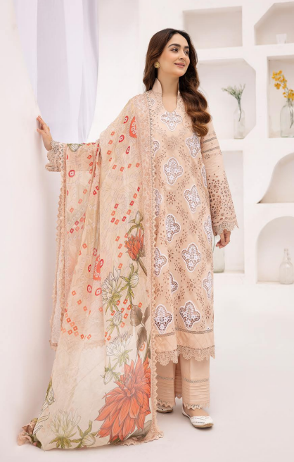 Sophia By Riaz Arts Lawn Embroidered Suit 02