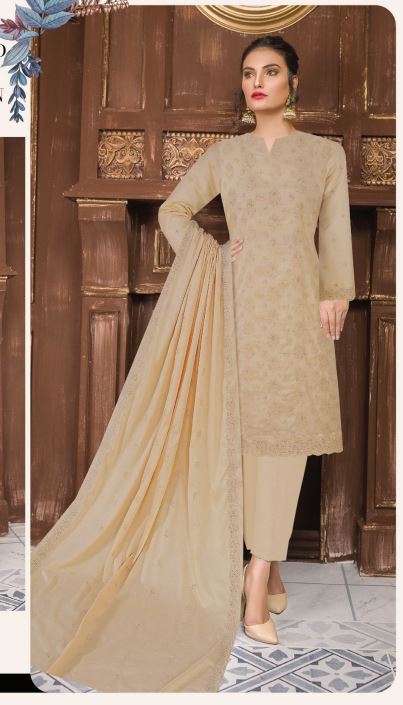 Bareeze By Fantak Lawn Embroidered Suit 02
