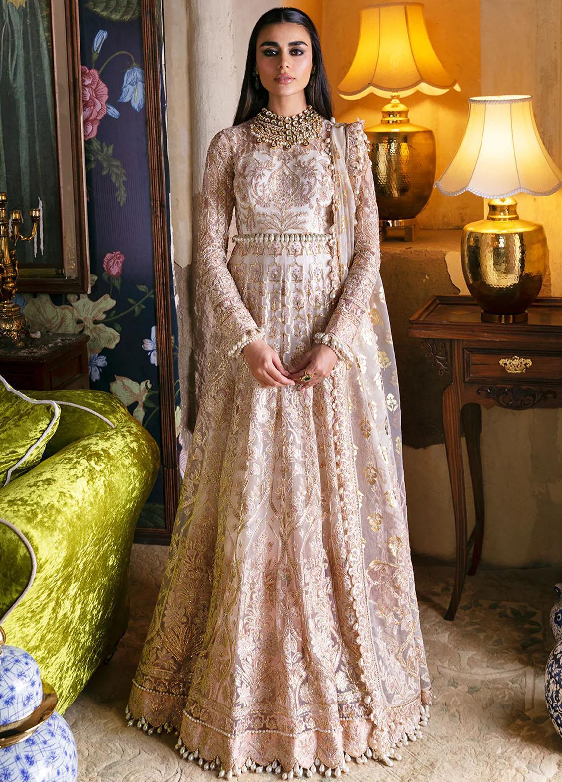 Hayat By Afrozeh Embroidered Net Suits Unstitched 3 Piece D-03 Sheemah