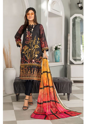 Mirha By JB Digital Printed Lawn Embroidered Unstitched 3Pc suit D-03