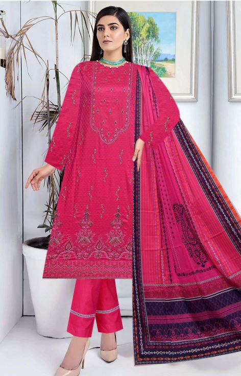 Rang E Bahar By Fine Arts Lawn Embroidered Suit D-03 Shocking