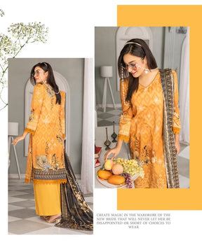 Mirha By JB Digital Printed Lawn Embroidered Unstitched 3Pc suit D-02