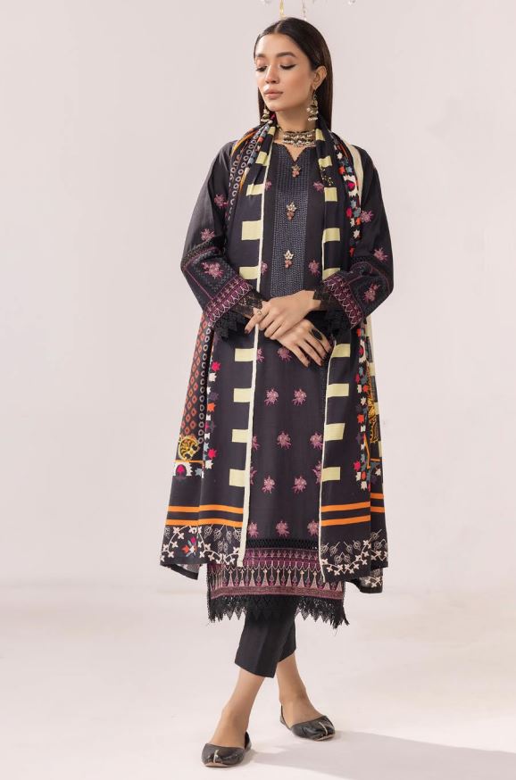 زیب النساء By Khubsoorat Embroidered Khaddar Unstitched 3pc suits Z-04