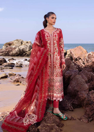 Petunia By Akbar Aslam Lawn Embroidered Suit 109 Maroon