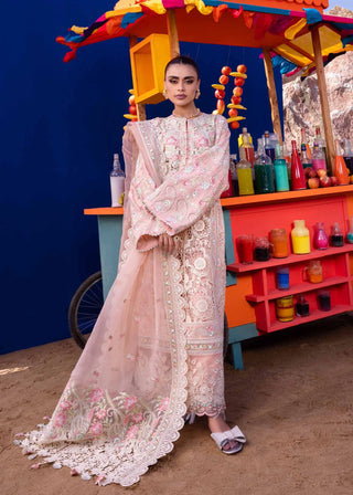 Camellia By Akbar Aslam Lawn Embroidered Suit 106 Pink