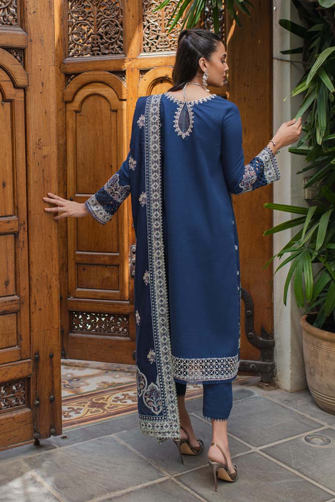 Qalamkar Embroidered Khaddar Suits Unstitched 3 Piece SC-05 Romina