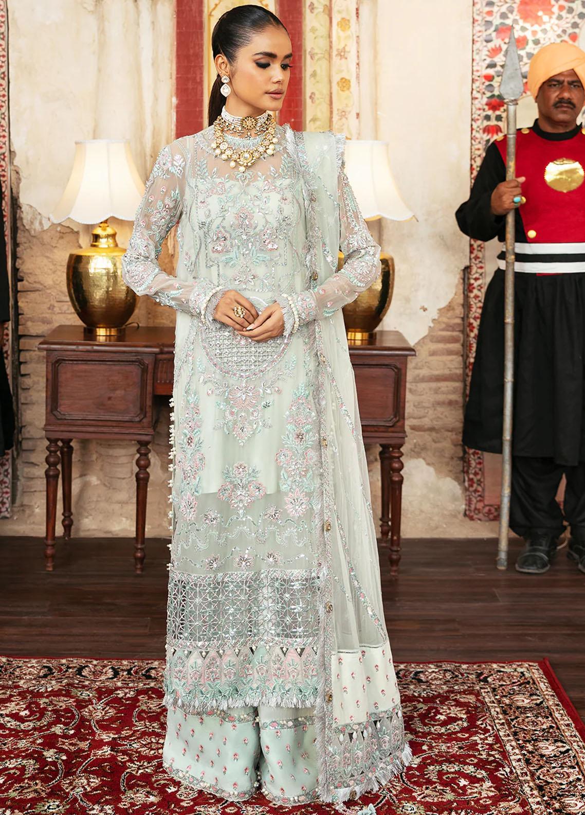 Hayat By Afrozeh Embroidered Chiffon Suits Unstitched 3 D-05 Inara