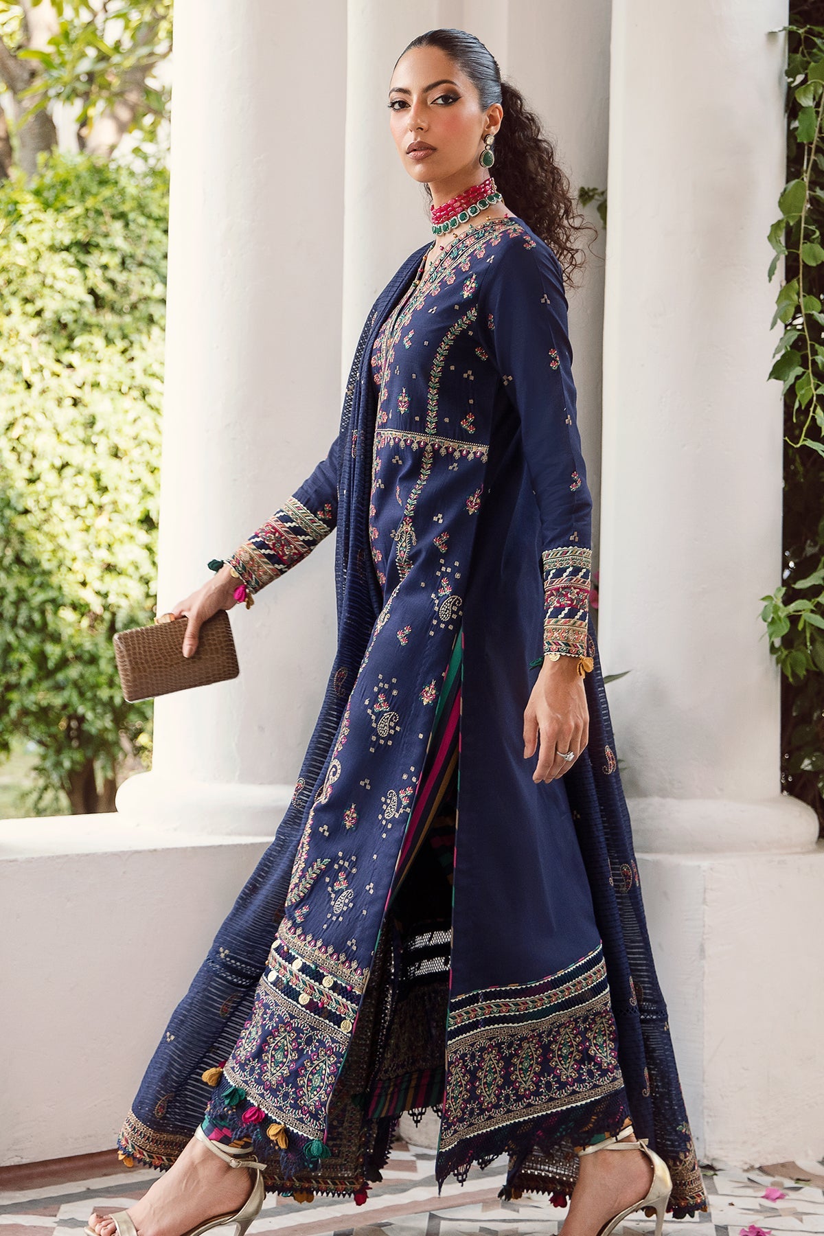 Iris By Jazmin Embroidered Lawn Suits Unstitched 3 Piece D-05 Jazyly