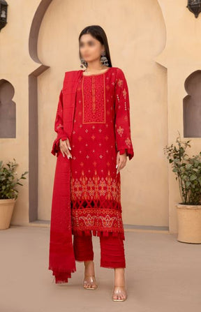 Udhni By Fantak Vol-01 Wool Embroidered Suit D-05