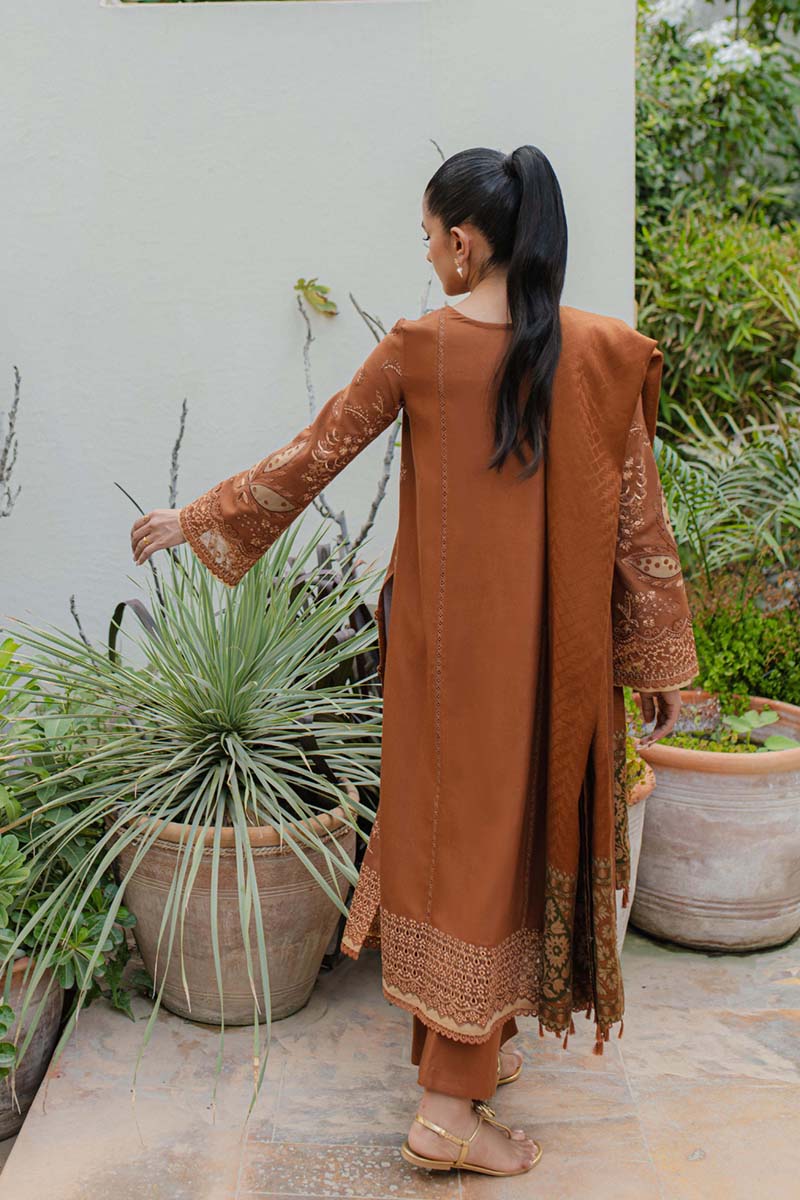 Qline By Qalamkar Embroidered Linen Suits Unstitched 3 Piece  WL-06 MIRHA