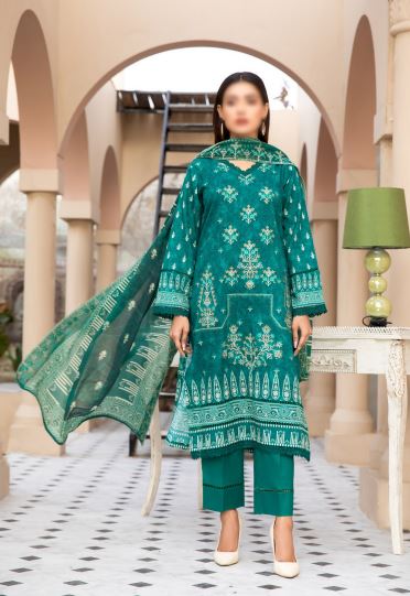 Dastak By Fantak Lawn Embroidered Suit 06