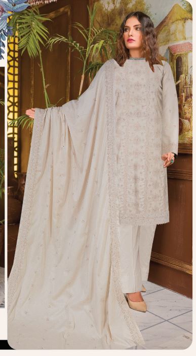 Bareeze By Fantak Lawn Embroidered Suit 06