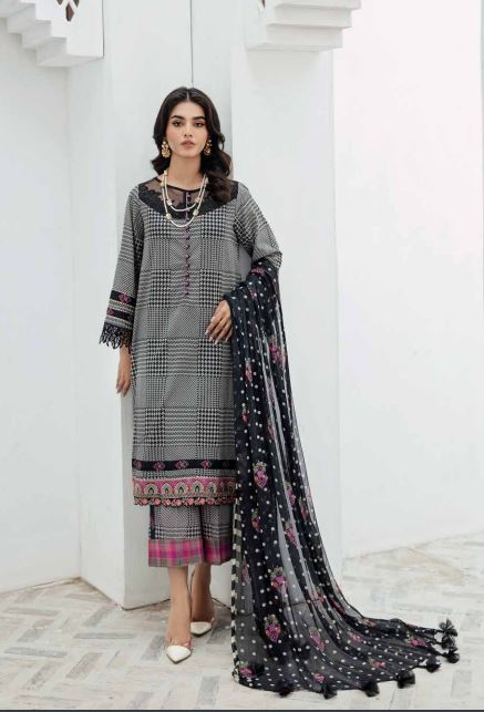 Charizma Lawn Embroidered 3PC Suit CRB4-06