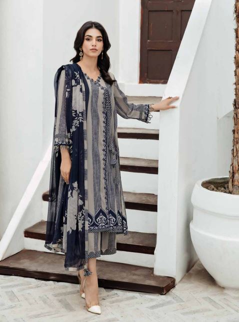Charizma Lawn Embroidered 3PC Suit CRB4-08