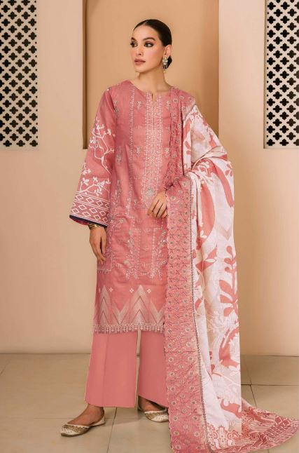Rukhsar By Aadarsh Lawn Embroidered Suit AD-1112 Pink