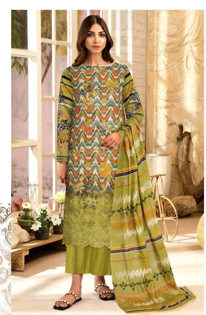 Dilkash By Aadarsh Lawn Embroidered Suit AD-1212 Multi