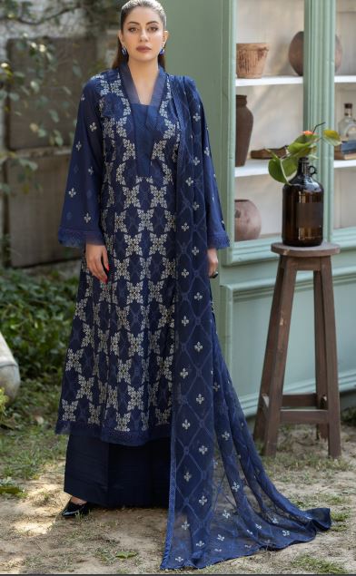 Mehar Posh By Noor E Fajar Lawn Embroidered Suit NF-1220