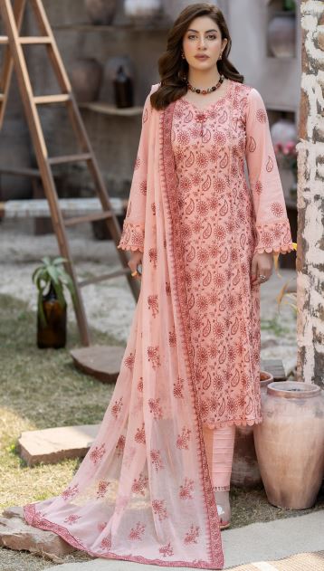 Mehar Posh By Noor E Fajar Lawn Embroidered Suit NF-1224