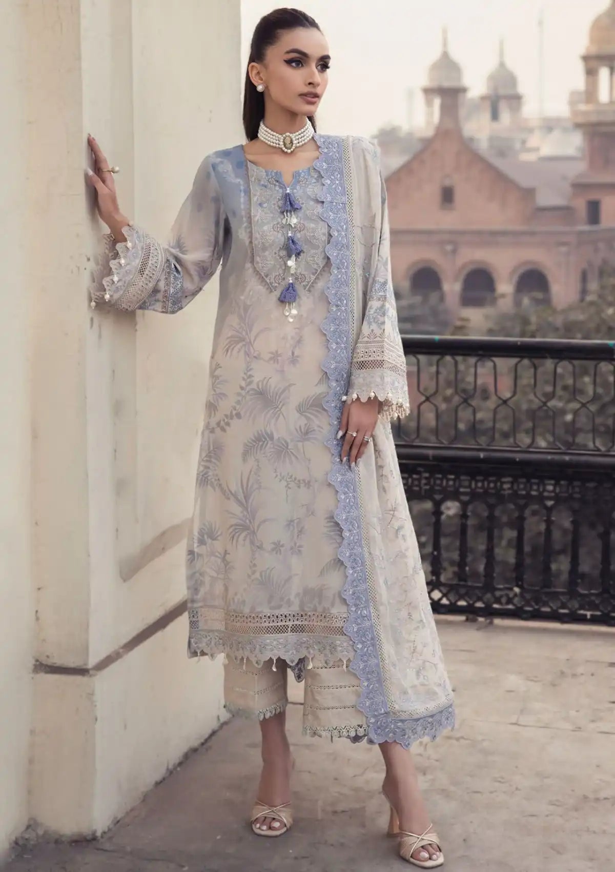 Nureh Lawn Embroidered Suit NS-122