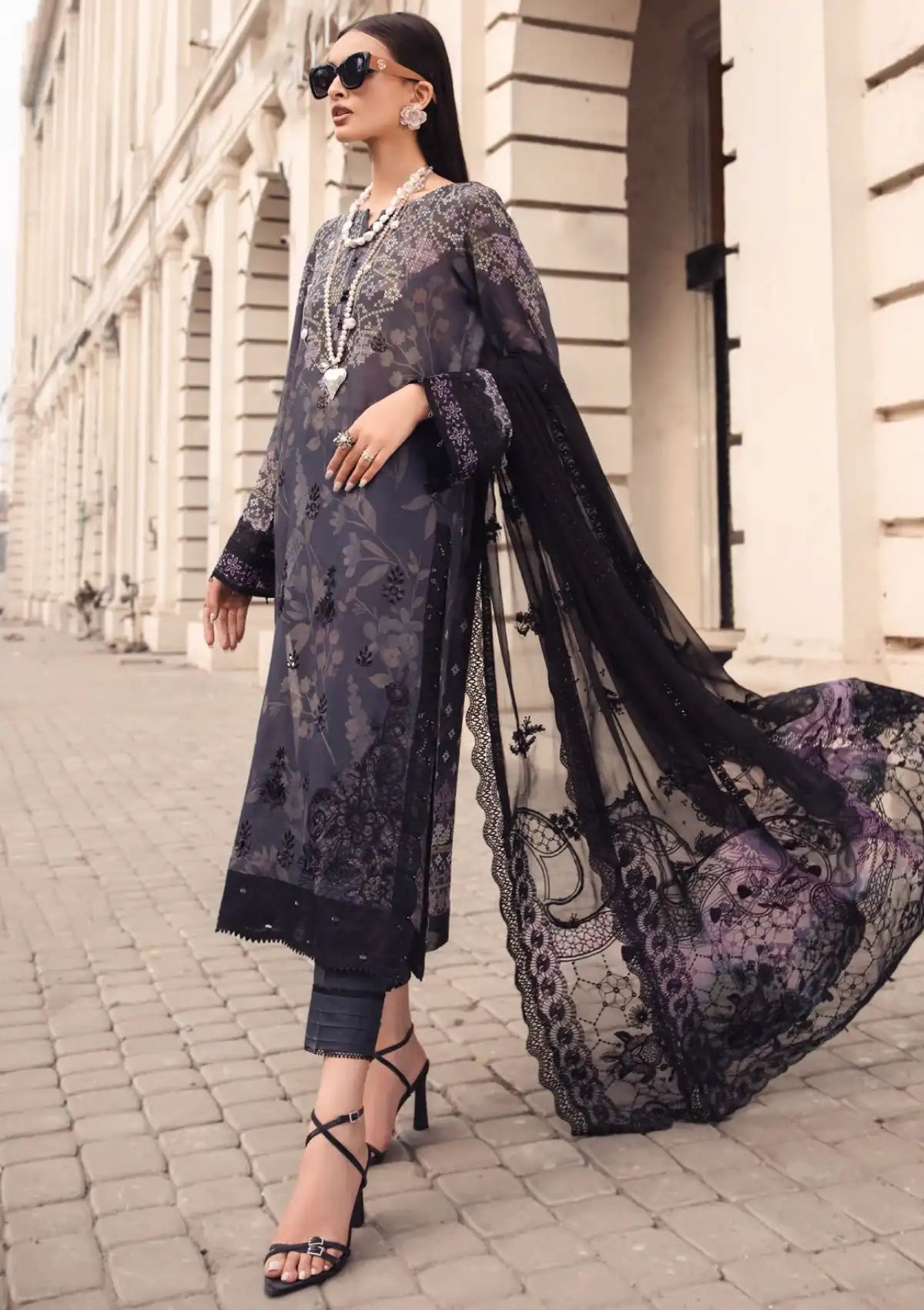 Nureh Lawn Embroidered Suit NS-123