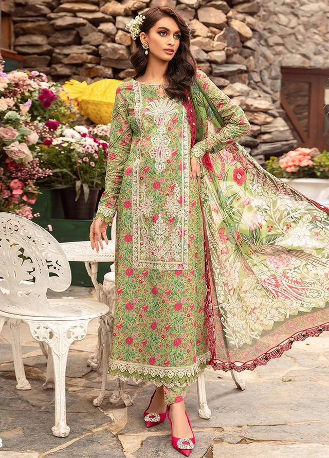 MPrints by Maria B Embroidered Lawn Suits Unstitched 3 Piece MB24P 13B