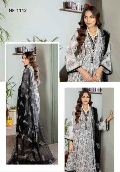 Dhoop Kinare Noor-E-Fajar By Raeesa Embroidered Lawn Collection NF-1113