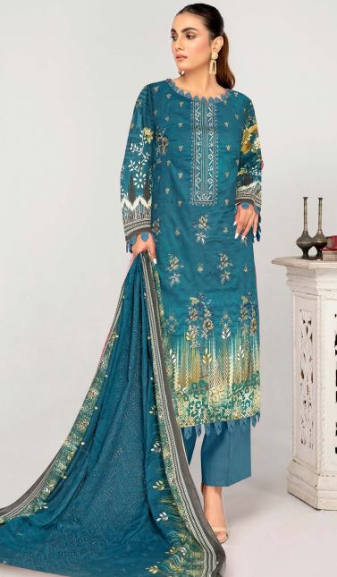 Rung Reza By Aadarsh Lawn Embroidered Suit AD-1408 Zink