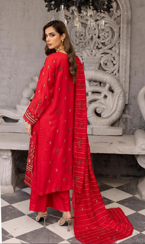 Shahzal By Shaista Luxury Viscose Embroidery Unstitched 3PC Suit D-168