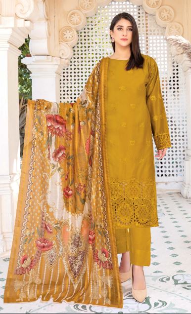 Aarzoo By Aadarsh Lawn Embroidered Suit AD-8907