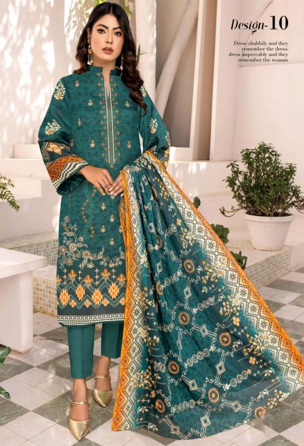 Rangoli By Aadarsh Lawn Embroidered Suit AD-1820 Zink