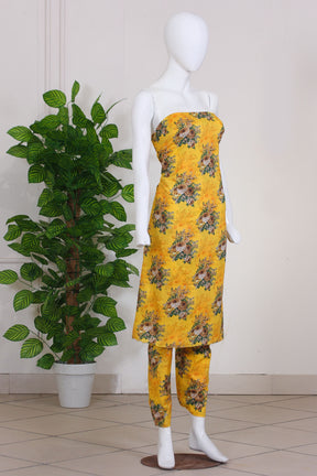 Ellu Prints Allover Lawn Unstitched 2Pc Suit Yellow EP-217