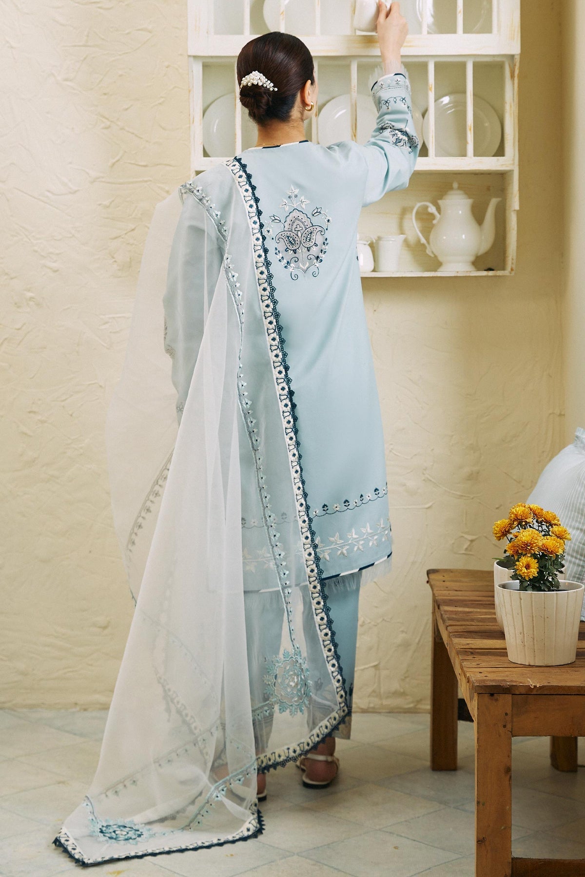 Coco By Zara Shahjahan Lawn Embroidered Suit 01A