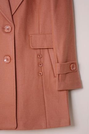 Ladies Winter Long Coats YKN-463 D Peach