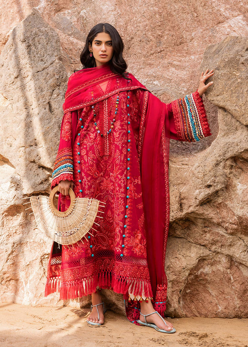 Siraa By Sadaf Fawad Khan Lawn Embroidered Suit Elaheh B