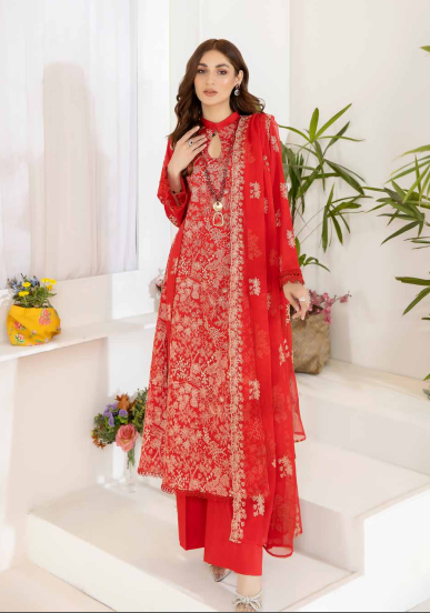 Chandni Noor-E-Fajar By Raeesa Premium Embroidered Lawn Collection NF-1125