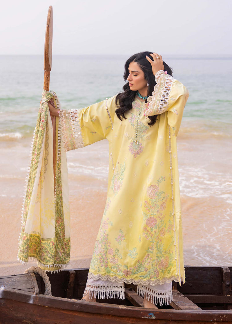 Siraa By Sadaf Fawad Khan Lawn Embroidered Suit Amani A