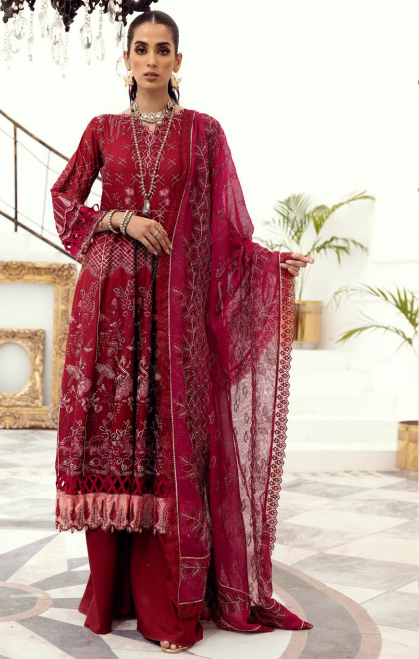 Minha By Minakari Lawn Embroidered Suit 02-A
