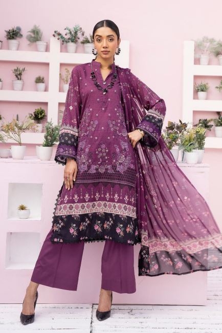 Husn E Jahan By Shaista Lawn Embroidered Suit 546 Marjanda